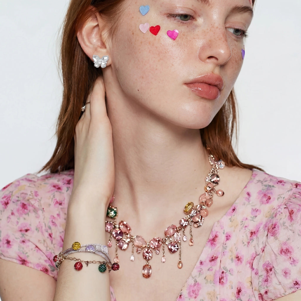 Crystal Butterfly Studs